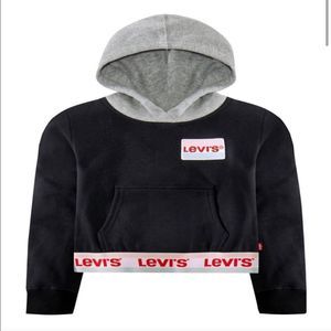 Levi’s Logo Waistband Pullover Hoodie Girls Size XL 13-15 Years